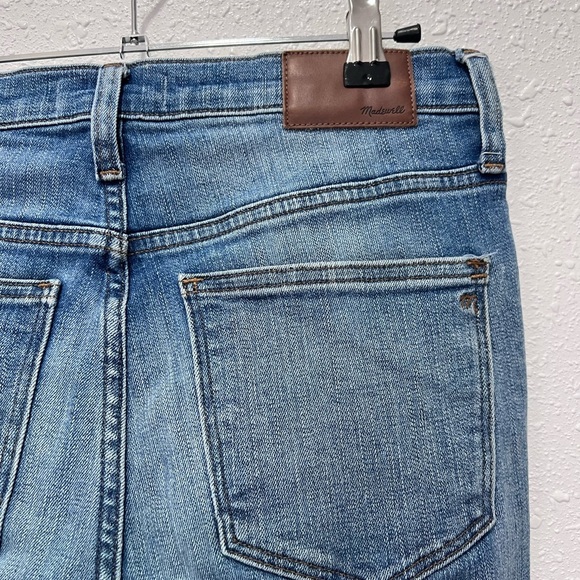 Madewell Blue Distressed 9” high rise skinnyJeans 28 - Picture 10 of 12